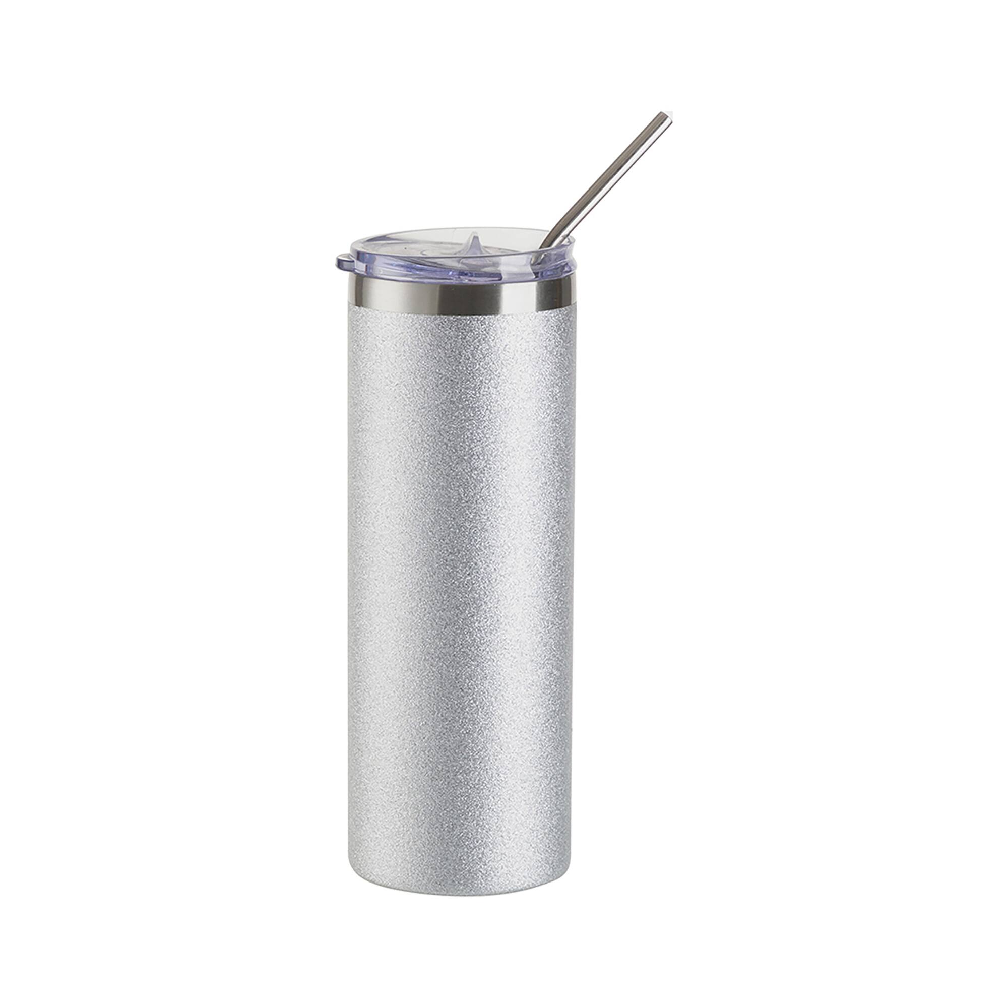 Craft Express 4ct. 20oz. Sublimation Glitter Skinny Tumblers